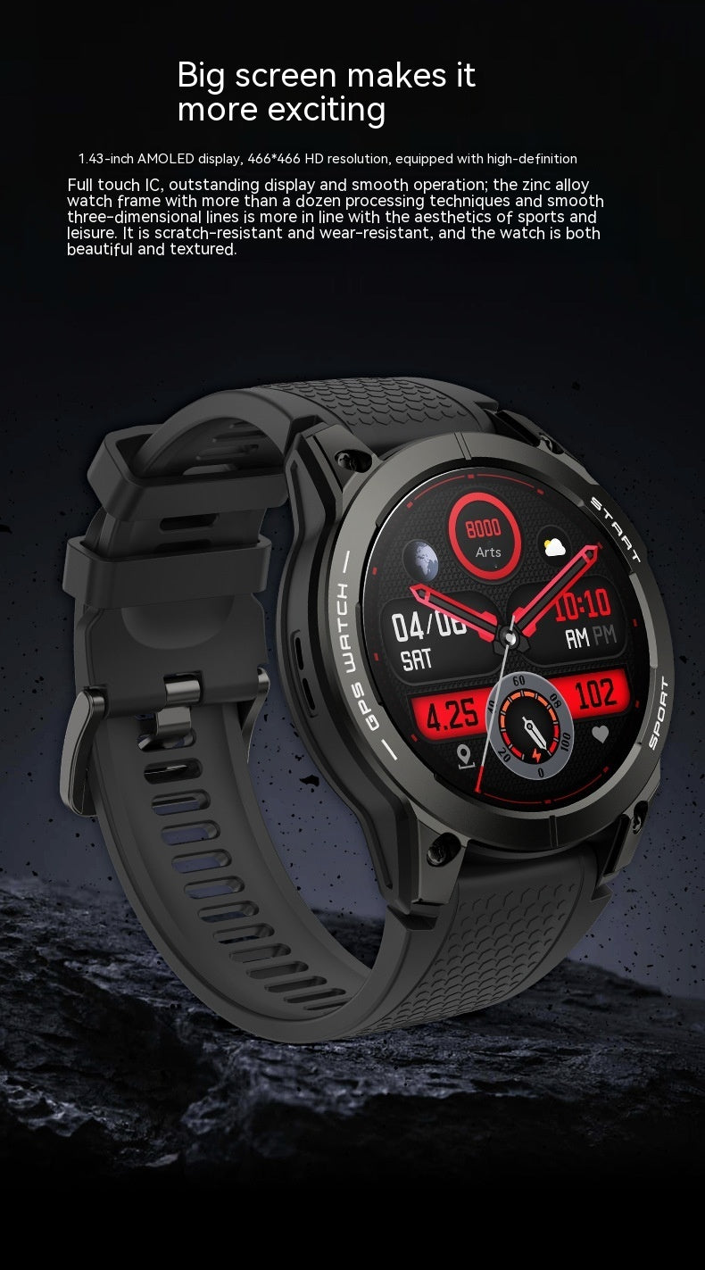 Reloj inteligente deportivo S53 para exteriores con GPS y llamadas